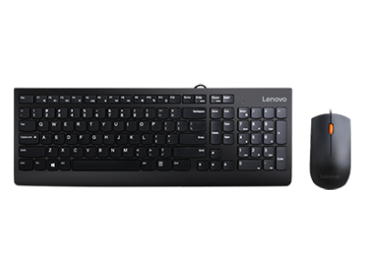 Lenovo 300 USB Combo Keyboard & Mouse - Portuguese (163)